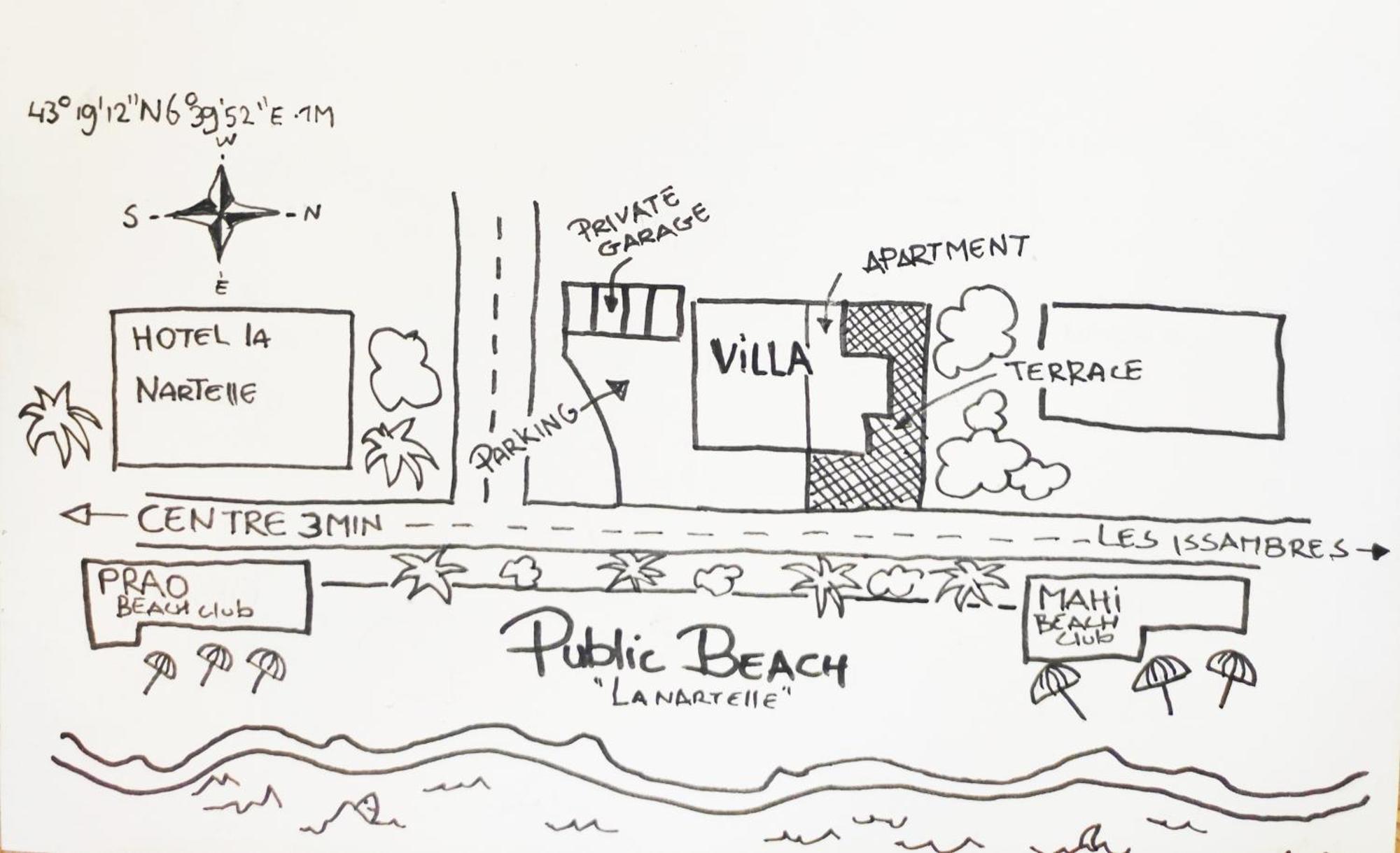 Mersea Beach House At The Sea, Sainte-Maxime La Nartelle Exterior foto